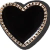 Black Heart with Gold Outline