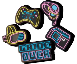 Lights Up Neon Gamer 5 Pack