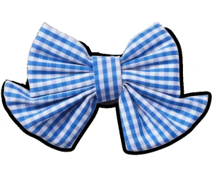Blue Gingham Bow