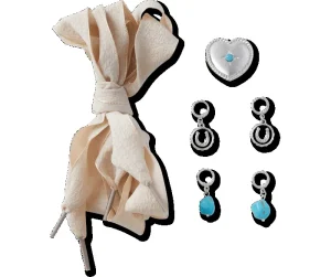 Laces and Silver Turquoise Charm Kit