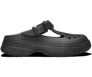 Classic Mary Jane Glitter Clog - Black, 6
