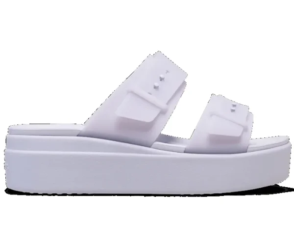 Brooklyn Buckle Frosted Low Wedge