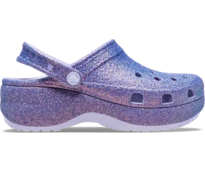 Classic Platform Iridescent Glitter Clog