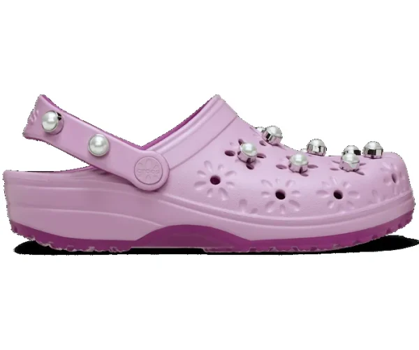 Classic Floral Cut Out Elevated Clog