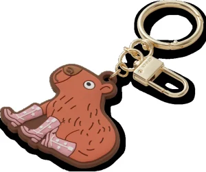 Cowboy Capybara Bag Charm Mlt