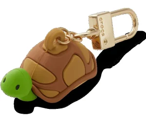 3D Turtle Bag Charm